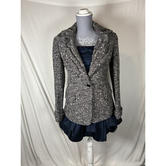 Lafayette 148 New York Jackets & Blazers - Lafayette 148 Wool Blend Herringbone Tweed Blazer Jacket Size 4 Office Career